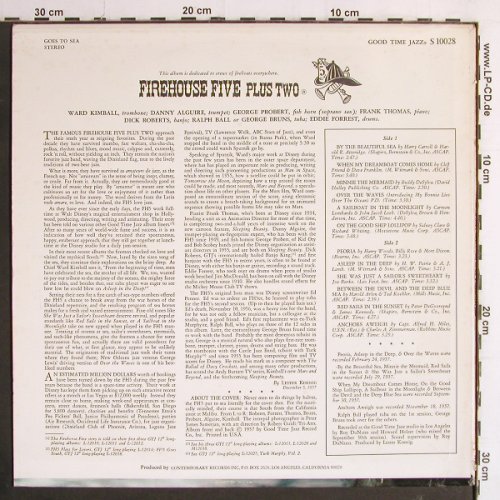 Firehouse Five Plus Two: Goes To Sea `57, Good Time Jazz(S 10028), US,  - LP - Y7180 - 7,50 Euro