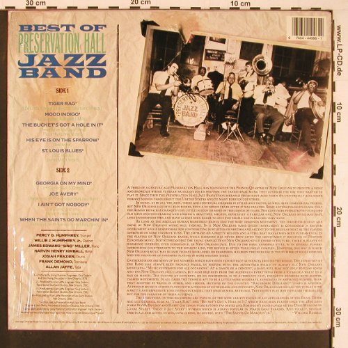 Preservation Hall Jazz Band: Best Of, CBS (FM 44996), US, 1989 Typ: LP Best.-Nr.: Y738 Preis: 7,50 Euro