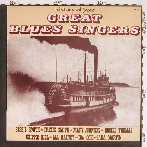 V.A.Great Blues Singers: Bessie Smith... Sara Martin, Joker (SM 3098), I, 1971 Typ: LP Best.-Nr.: Y7430 Preis: 7,50 Euro