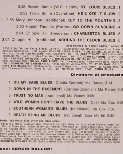 V.A.Great Blues Singers: Bessie Smith... Sara Martin, Joker (SM 3098), I, 1971 Typ: LP Best.-Nr.: Y7430 Preis: 7,50 Euro