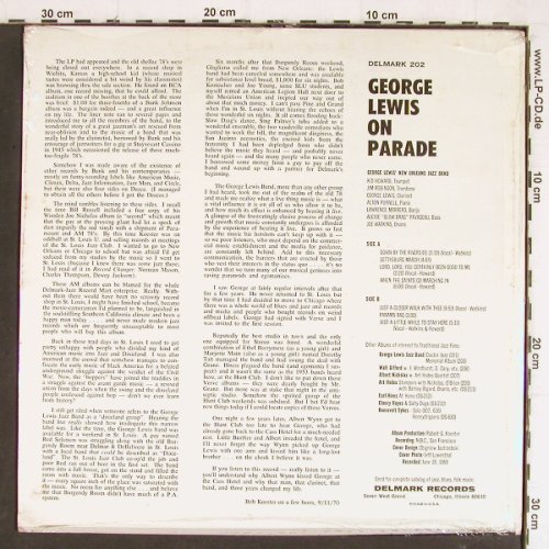 Lewis,George: On Parade, FS-New sealed, Delmark (202), US, 1970 Typ: LP Best.-Nr.: Y7607 Preis: 12,50 Euro