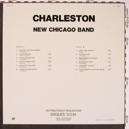 New Chicago Band: Charleston, DOM (D-2007), F Typ: LP Best.-Nr.: Y765 Preis: 7,50 Euro