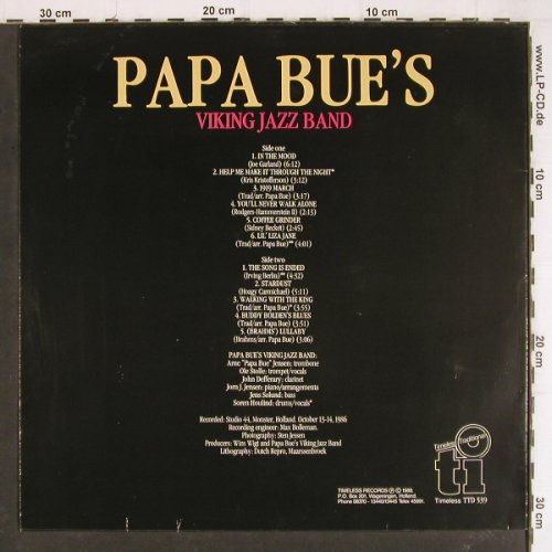Papa Bue's Viking Jazzband: In the Mood, Timeless (TTD 539), NL, 1988 Typ: LP Best.-Nr.: Y7877 Preis: 6,00 Euro