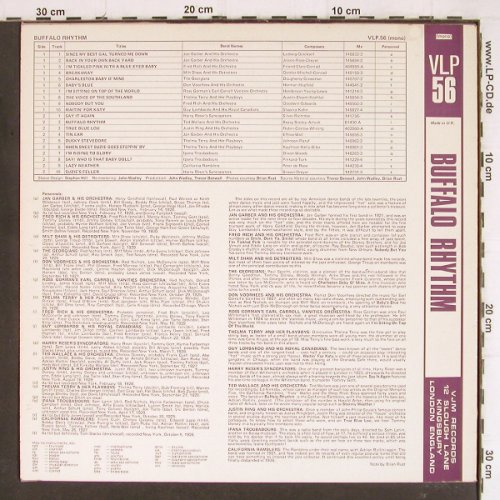 V.A.Buffalo Rhythm: Jan Garber... Harry Reser's Syncop., VJM (VLP 56), UK, 1985 Typ: LP Best.-Nr.: Y8018 Preis: 9,00 Euro