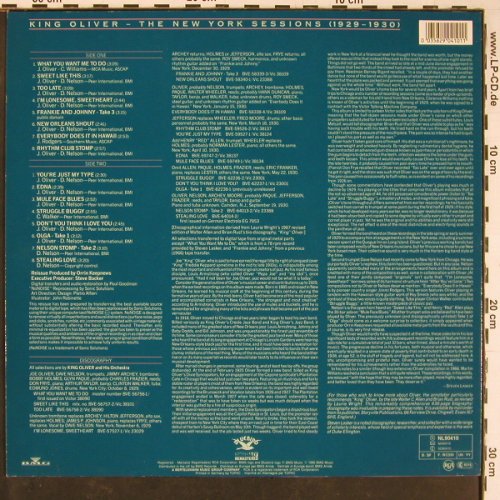 King Oliver: The New York Sessions(1929-1930), Bluebird (NL 90410), D, 1989 Typ: LP Best.-Nr.: Y809 Preis: 7,50 Euro