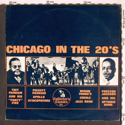 V.A.Chicago in the 20's: Bernie Young'sCreole... Tiny Parham, Collector's Classics (CC 33), S, m-/vg+ Typ: LP Best.-Nr.: Y8168 Preis: 7,50 Euro