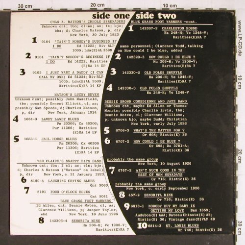 V.A.Four O'Clock Blues: Chas A.Matson's Cr.S...Bessie Brown, Gannet (GEN 5139), ,vg+/vg+ Typ: LP Best.-Nr.: Y8169 Preis: 6,00 Euro