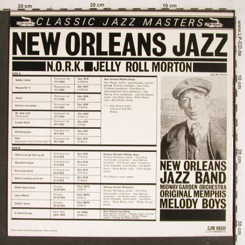 Morton,Jelly Roll: New Orleans Jazz (1923-24), Classic Jazz Masters (CJM 88501), D Typ: LP Best.-Nr.: Y8184 Preis: 7,50 Euro