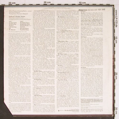 Morton,Jelly Roll by Dick Hyman: Transcribtions For Orchestra, Columbia, PromoStoc (MQ 32587), US, CO, 1974 Typ: LPQ. Best.-Nr.: Y8190 Preis: 7,50 Euro