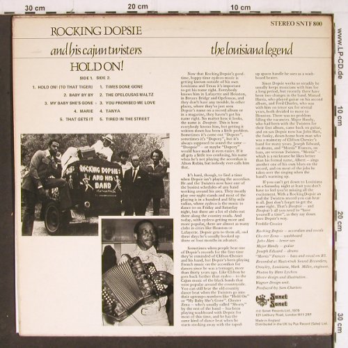 Rocking Dopsie & h.Cajun Twisters: Hold On !, Sonet (SNTF 800), UK, 1979 Typ: LP Best.-Nr.: Y8215 Preis: 7,50 Euro