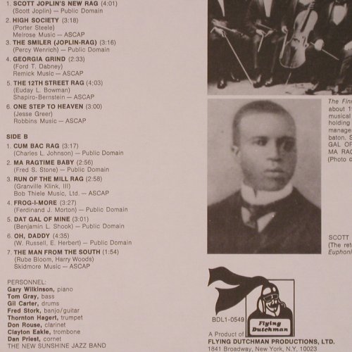 New Sunshine Jazz Band: Old Rags, Foc, Flying Dutchman (BDL1-0549), US, 1974 Typ: LP Best.-Nr.: Y821 Preis: 7,50 Euro
