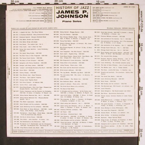Johnson,James P.: Piano Solos, Joker(SM 3108), I, 1971 - LP - Y822 - 6,00 Euro
