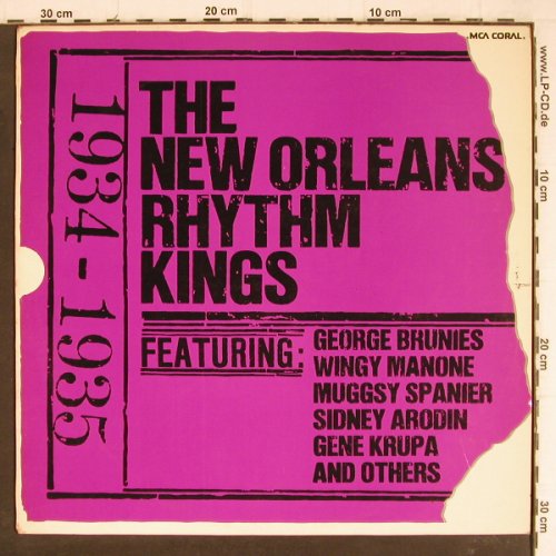 New Orleans Rhythm Kings: Same, 1934-1935, MCA Coral (COPS 6698), D, 1974 Typ: LP Best.-Nr.: Y8264 Preis: 7,50 Euro