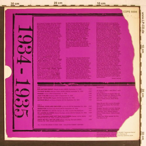 New Orleans Rhythm Kings: Same, 1934-1935, MCA Coral (COPS 6698), D, 1974 Typ: LP Best.-Nr.: Y8264 Preis: 7,50 Euro