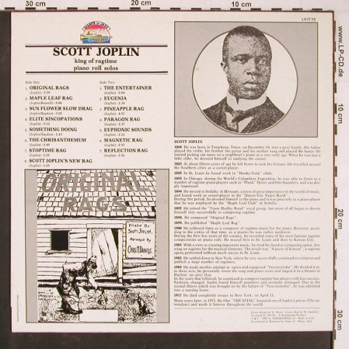 Joplin,Scott: King Of Ragtime - Piano Roll Solos, Giants Of Jazz(LPJT 28), I, 1985 - LP - Y826 - 6,00 Euro