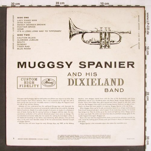 Spanier,Muggsy: and his Dixieland Band, m-/vg+, Mercury (MG 20171), US Typ: LP Best.-Nr.: Y8299 Preis: 5,00 Euro