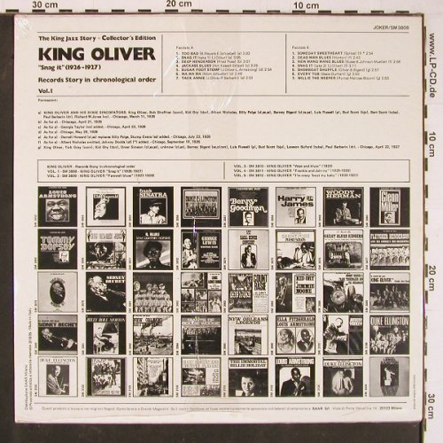 King Oliver: Vol.1, Snag It, FS-New /vg+, Joker(SM 3808), I,  - LP - Y832 - 6,00 Euro