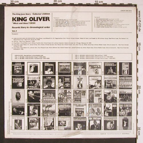 King Oliver: Vol.3, West End Blues, FS-New, Joker(SM 3810), I,  - LP - Y834 - 7,50 Euro