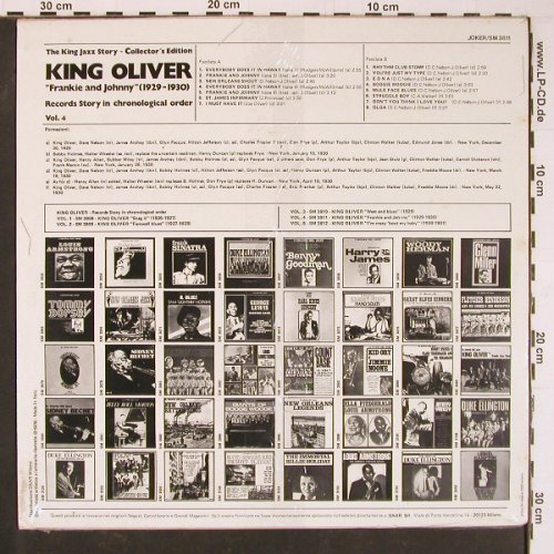 King Oliver: Vol.4, Frankie a.Johnny 29-30, Joker (SM 3811), I, FS-New Typ: LP Best.-Nr.: Y835 Preis: 7,50 Euro