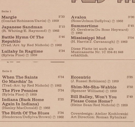Nichols,Red & Five Pennies: Masters Of Dixieland Vol.5(1959-62), Capitol (C 054-81 848), D Typ: LP Best.-Nr.: Y8402 Preis: 6,00 Euro