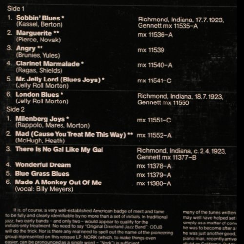 New Orleans Rhythm Kings/O.M.M.Boys: Dixieland in Chicago (1923), Jazz Story (40.008), D Typ: LP Best.-Nr.: Y8457 Preis: 6,00 Euro