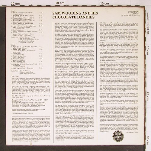 Wooding,Sam  &his Chocolate Dandies: Same, Tommy Ladnier.. Albert Wynn, Biograph (6370 905), UK, co Typ: LP Best.-Nr.: Y8463 Preis: 9,00 Euro