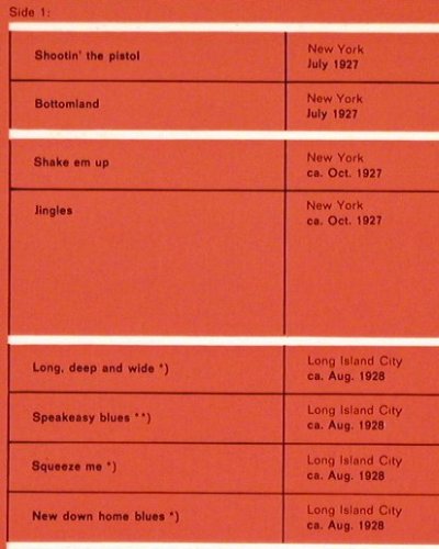 Williams,Clarence: Volume 1 ,1927-1928, Foc, m-/vg+, Riverside (RM 8820), NL Typ: LP Best.-Nr.: Y8466 Preis: 7,50 Euro