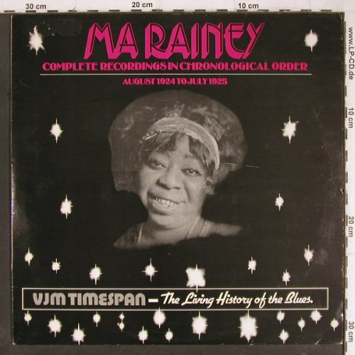 Ma Rainey: 1924-1925, Complete Recordings.., VJM (VLP 82), UK Typ: LP Best.-Nr.: Y8659 Preis: 7,50 Euro