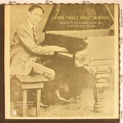 Morton,Jelly Roll: presenting 19 rare rec.o piano solo, Fountain (FJ 104), UK, Foc Typ: LP Best.-Nr.: Y8670 Preis: 6,00 Euro