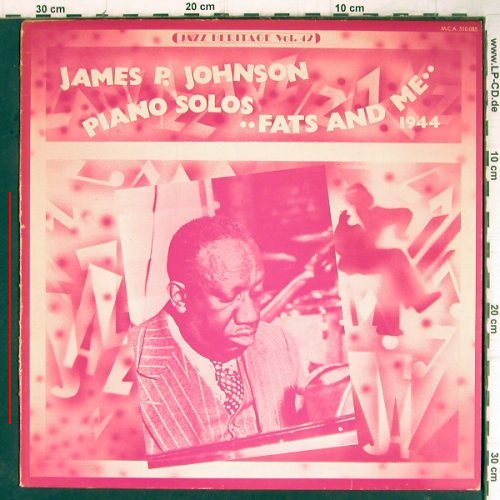Johnson,James P.: Piano Solos, Fats and Me,1944, MCA(510.085), F, m-/vg+,  - LP - Y8767 - 6,00 Euro