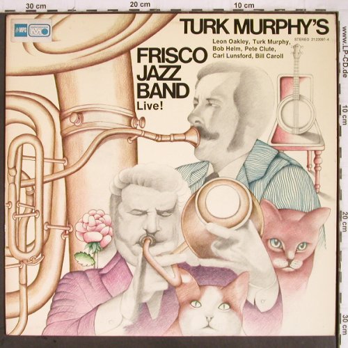 Turk Murphy Jazzband: Frisco Jazz Band Live !, MPS/BASF (21.22097-4), D, 1974 Typ: LP Best.-Nr.: Y9196 Preis: 9,00 Euro