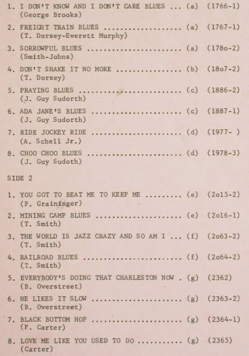 Smith,Trixie: Masters of the Blues Vol.5 ,1924-25, Collector's Classics (CC 29), UK,vg+/vg+ Typ: LP Best.-Nr.: Y9197 Preis: 7,50 Euro