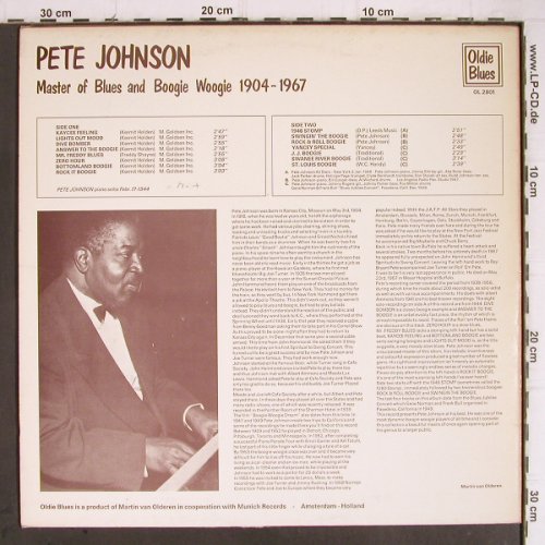 Johnson,Pete: Master of Blues&Boogie Woogie, Oldie Blues(1944-49)(OL 2801), NL,vg+/m-,  - LP - Y9203 - 6,00 Euro