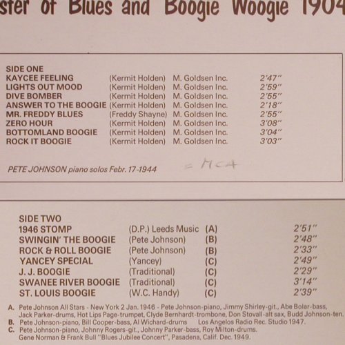 Johnson,Pete: Master of Blues&Boogie Woogie, Oldie Blues(1944-49)(OL 2801), NL,vg+/m-,  - LP - Y9203 - 6,00 Euro