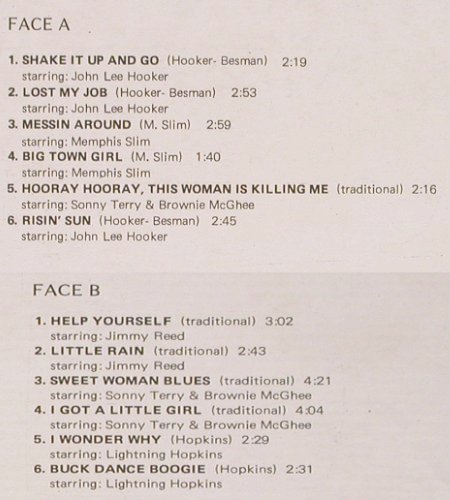 V.A.American Festival Folk Blues: J.L.Hooker... Lightning Hopkins, Joker (SM 3588), I, 1973 Typ: LP Best.-Nr.: Y9230 Preis: 7,50 Euro