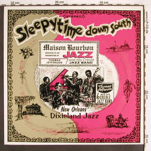 Jefferson,Thomas & his Creole J.B.: Sleepytime down south, Maison Bourbon(MB1 / NR5471), US, 1975 - LP - Y9942 - 15,00 Euro