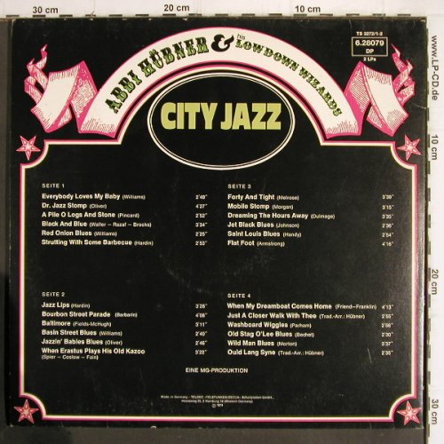 Hübner,Abbi & Lowdown Wizards: City Jazz, Foc, 5 x signiert, Telefunken(6.28079 DP), D, 1974 - 2LP - Y9989 - 17,50 Euro