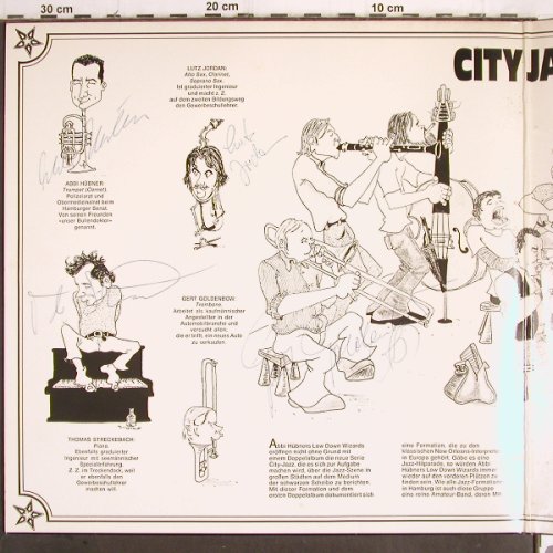 Hübner,Abbi & Lowdown Wizards: City Jazz, Foc, 5 x signiert, Telefunken(6.28079 DP), D, 1974 - 2LP - Y9989 - 17,50 Euro