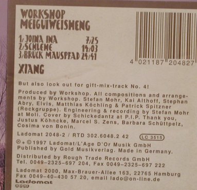 Workshop: Meiguweisheng Xiang, Lado(), D, 97 - CD - 50038 - 7,50 Euro