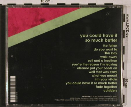 Franz Ferdinand: You Could Have It So Much Better, Domino (WIGCD161), EU, 2005 Typ: CD Best.-Nr.: 50451 Preis: 10,00 Euro