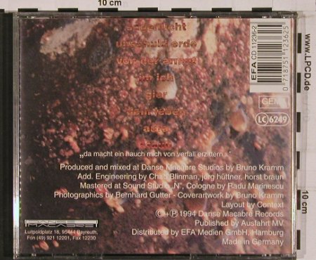 Das Ich: Staub, Danse Macabre, D, 1994 Typ: CD Best.-Nr.: 50551 Preis: 7,50 Euro