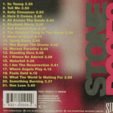 Stone Roses: The Complete+CD5", Silvertone, EC, 1995 Typ: 2CD Best.-Nr.: 50622 Preis: 5,00 Euro