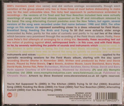 Field Music: Write Your Own History, Memphis Industries/V2, EC, 2006 Typ: CD Best.-Nr.: 50658 Preis: 5,00 Euro
