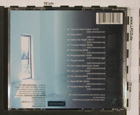 Armageddon Dildos: Morgengrauen, electricBlue, F, 2003 Typ: CD Best.-Nr.: 50871 Preis: 7,50 Euro