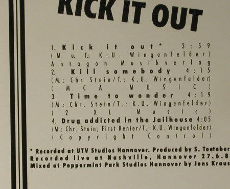 Fury In The Slaughterhouse: Kick It Out+3, 1st, A, 1989 Typ: CD3" Best.-Nr.: 50914 Preis: 4,00 Euro