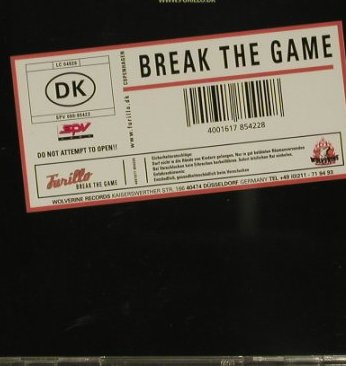 Furillo: Break The Game, Wolverine, D Typ: CD Best.-Nr.: 51138 Preis: 10,00 Euro
