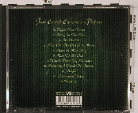 Stereophonics: Just Enough Education To Perform, V2, EU, 2001 Typ: CD Best.-Nr.: 51182 Preis: 10,00 Euro