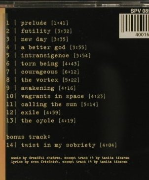 Dreadful Shadows: The Cycle, Oblivion, D, 99 Typ: CD Best.-Nr.: 51655 Preis: 5,00 Euro
