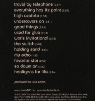 Rival Schools: United By Fate, Promo, Digi, Island(), EU, 2001 - CD - 51896 - 10,00 Euro