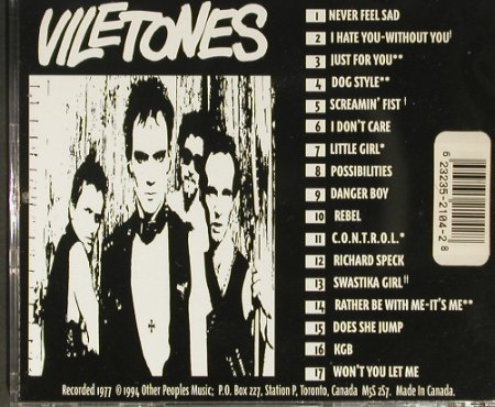 Viletones: A Taste Of Honey '77, OPM(2104), CDN, 94 - CD - 51978 - 7,50 Euro